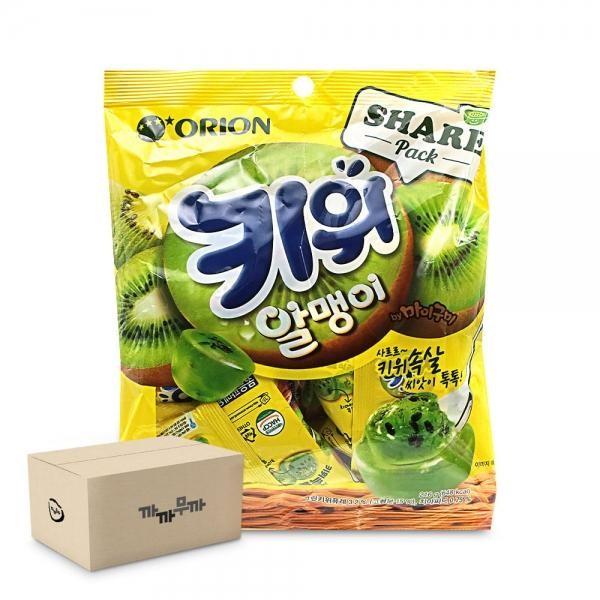 오리온 키위 젤리 216g-12봉 소포장젤리 탕비실간식