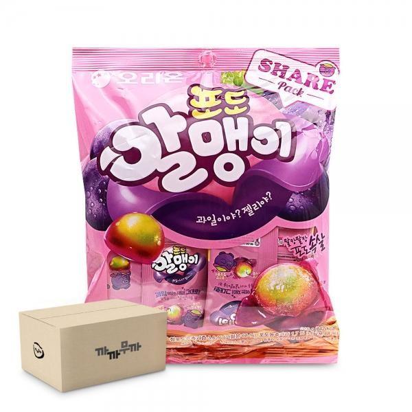 오리온 포도 젤리 216g-12봉 소포장젤리 탕비실간식