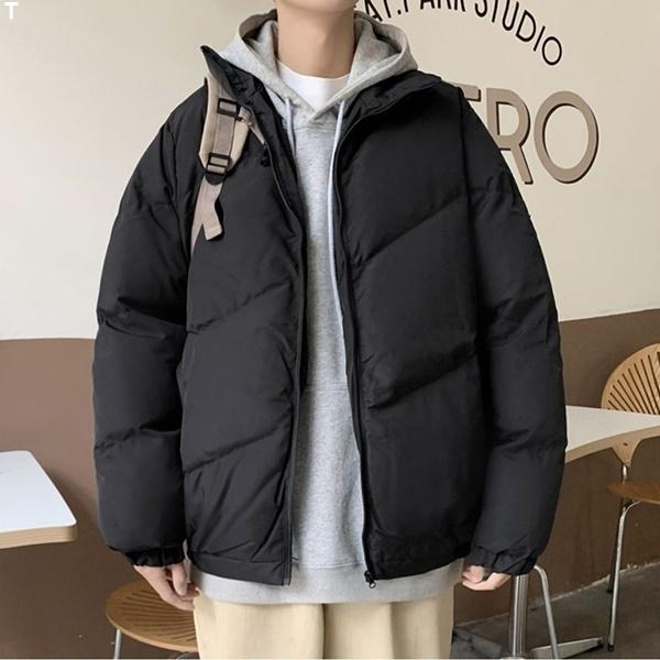 남성 블랙 데일리캐주얼 패딩점퍼 아우터 IS-JP03