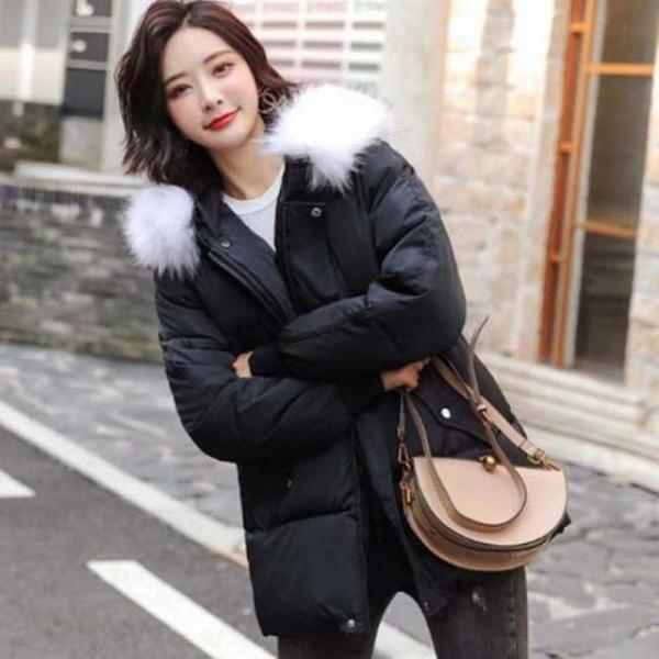 따듯한 아우터 웰론소재 후드 겨울 잠바 퍼 발열 패딩 겨울잠바 숏 라쿤 후드 여성 패딩 점퍼 여자