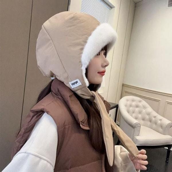 윈터 패딩 스노우 바운스 털 매듭 모자 털모자 보온 가을 겨울 여성 여성 벙거지 모자 히트 선물 선물
