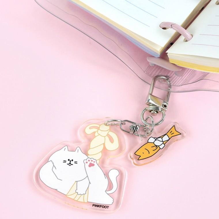 플유 냥이 액막이 랜덤 아크릴 키링 8탄 랜덤 1개 행운을 가져다주는 새차 새해 선물