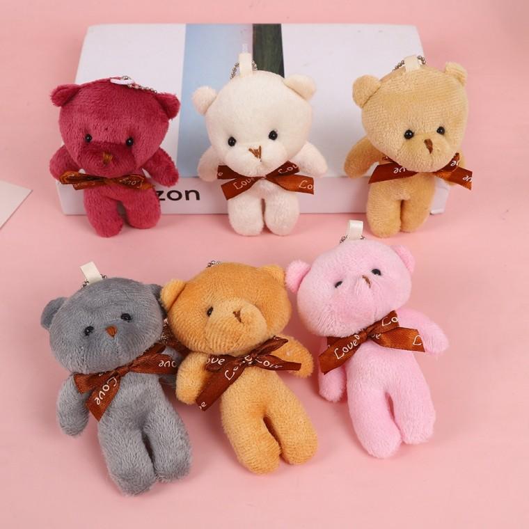 미니 곰 인형 키링 6컬러