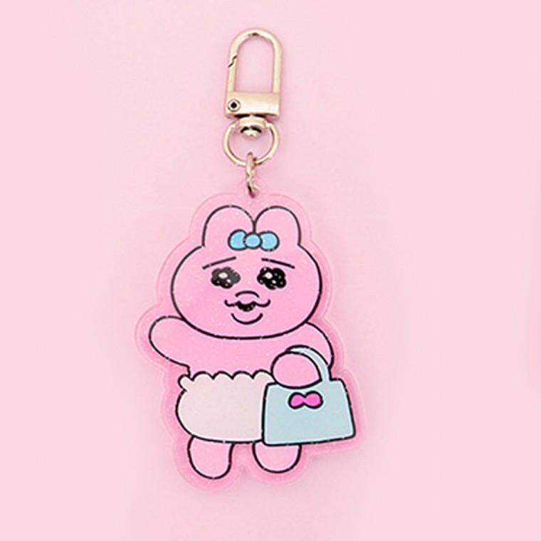 콜리 인형키링 빤쮸토끼 아크릴키링 (핸드백)
