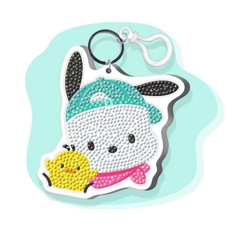 포차코 보석 십자수 비즈 왕 키링 열쇠고리 키홀더