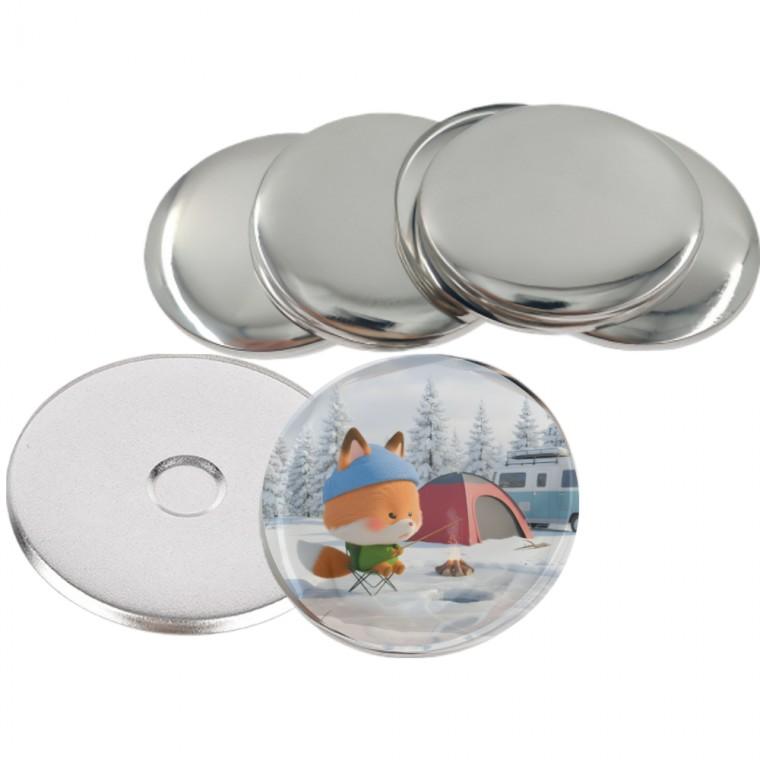 자석 핀버튼 키링 메탈 원형 DIY 제작 58MM 100개