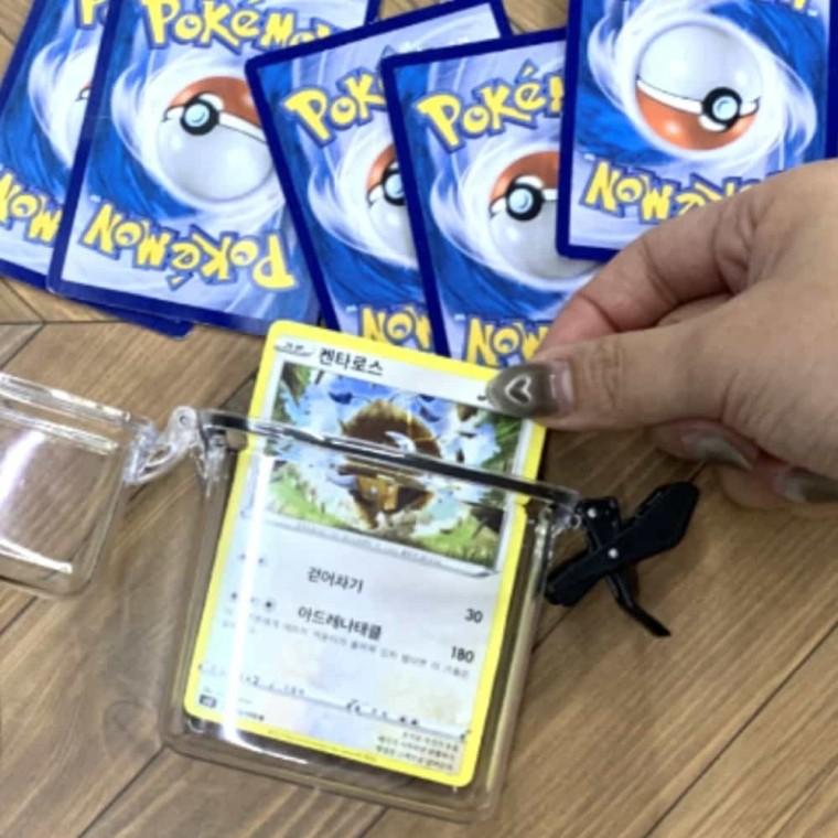 투명 포토카드 보관함 포토카드키링 투명포카홀더 포토카드통