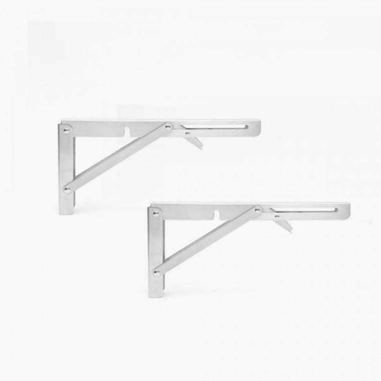 영달철물 스텐 접이식 선반대 2p 브라켓 선반받침대