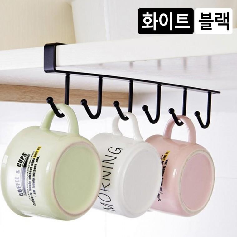 틈새다용도걸이 선반 틈새용 6구 다용도 후크고리 선반후크고리