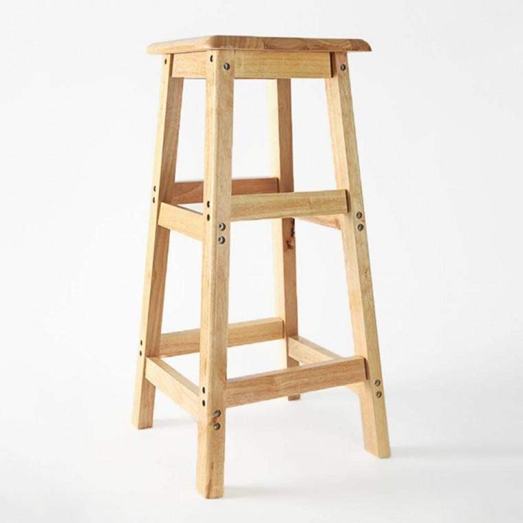 원목 사각선반 겸 의자 70cm 작업용의자 보조의자