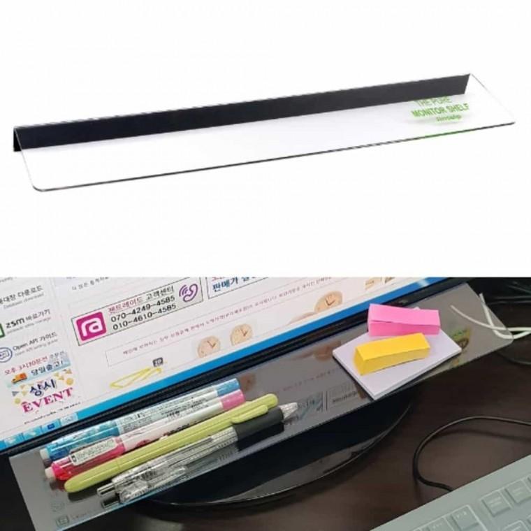 부착식 모니터 선반 메모홀더 모니터메모