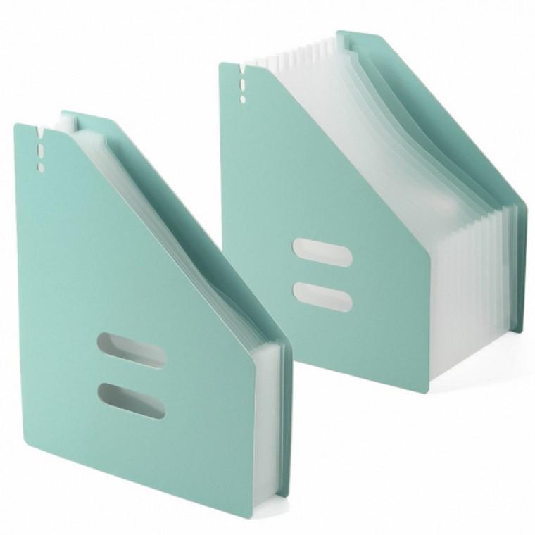 도큐먼트화일 도큐먼트파일 확장형 아코디언 파일정리함 민트