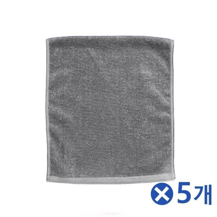 다용도 평직 회색타올 1Px5개 업소용수건 가정용수건