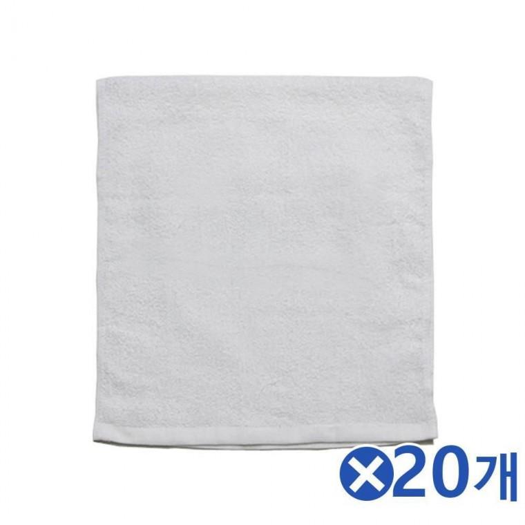 심플한 베이직수건 화이트 55gx20개 미용타올