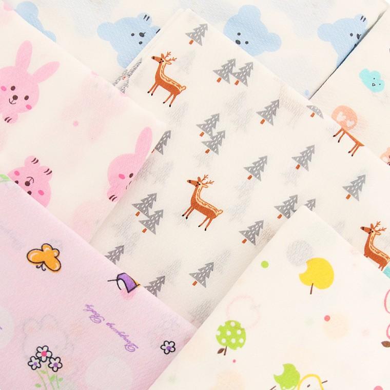 [도매포유]순면 나염 가제손수건 대 10매입