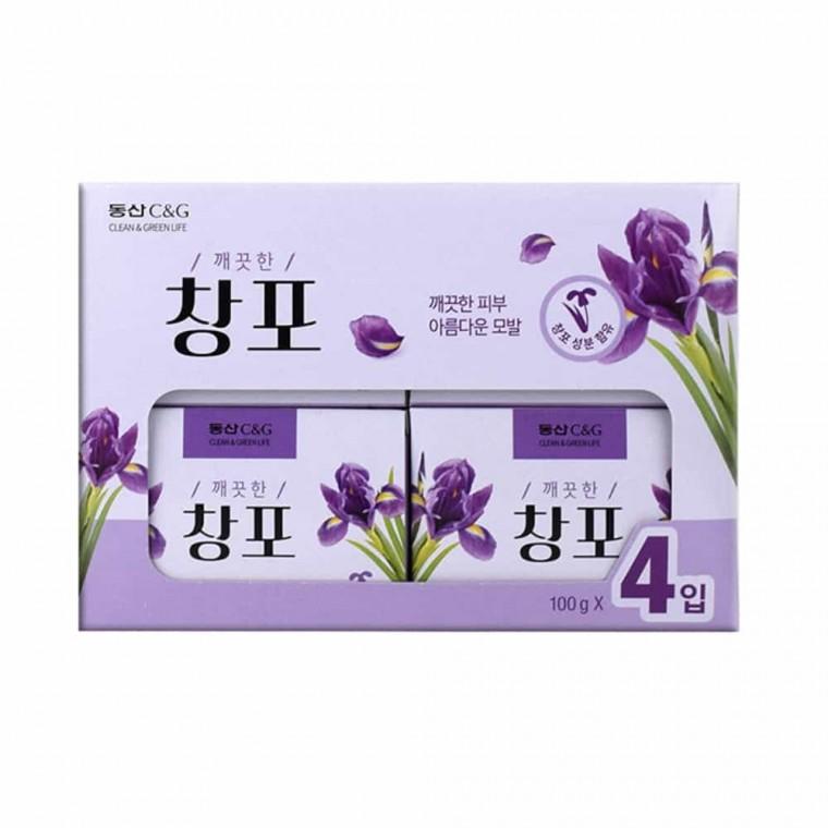 창포 비누 100g 4p 클렌징비누 얼굴비누 클렌징바 욕실비누 바디비누