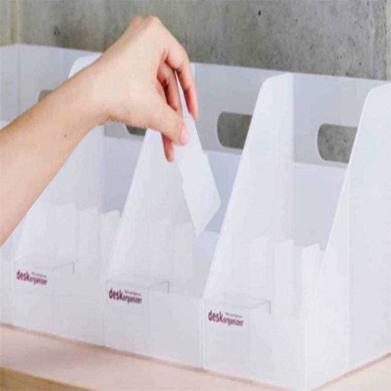 반투명 데스크 오거나이저 소품보관함 투명수납장 데스크소품 투명수납함