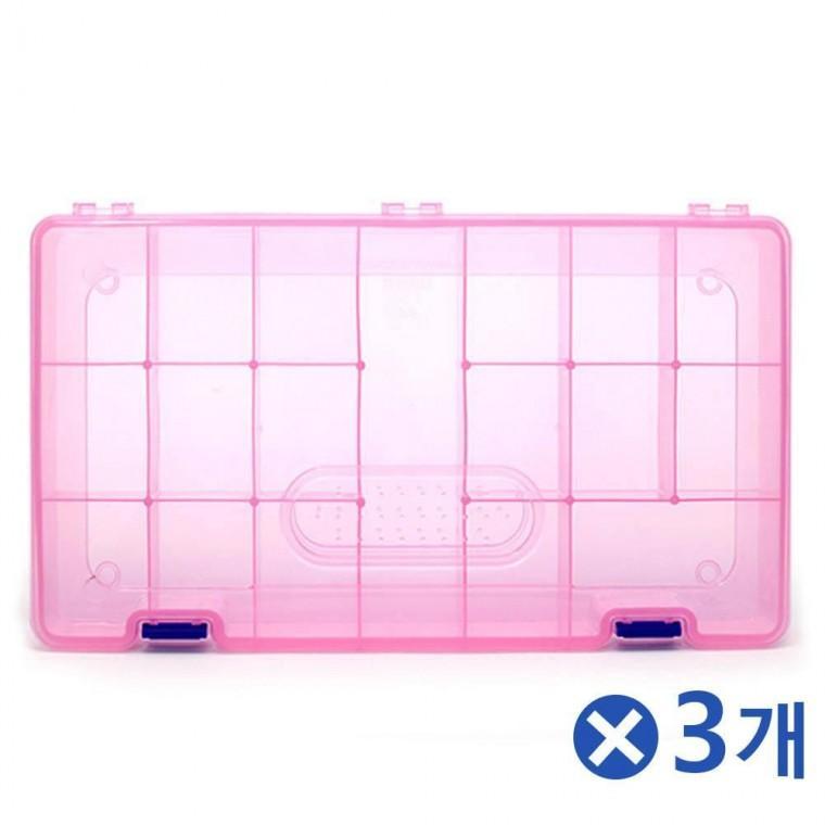 악세사리정리 컬렉션박스 대-색상랜덤x3개 정리수납함