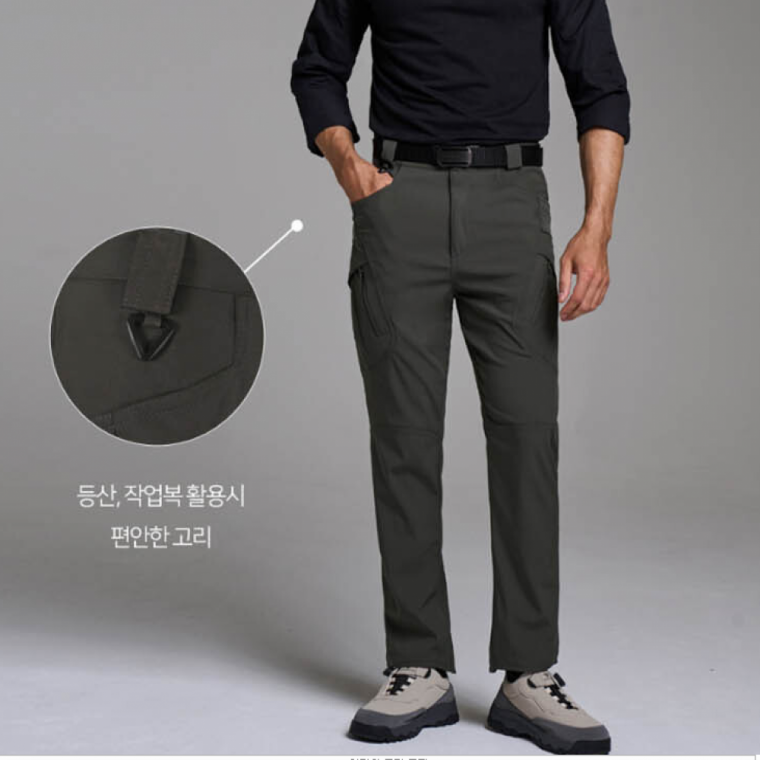 남성등산바지 넉넉한 포켓 등산 바지 1P 수납 작업 바지 운동 아웃도어