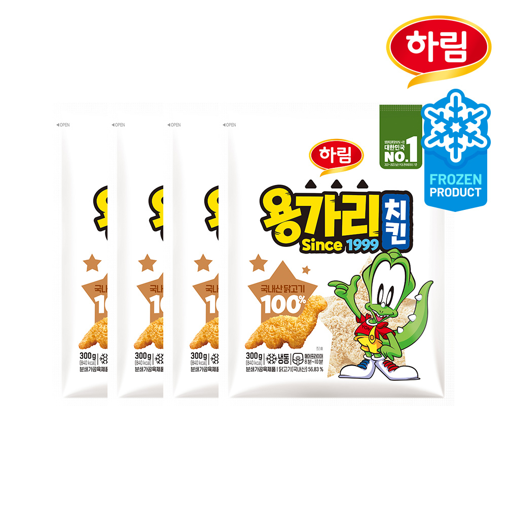 [하림] 용가리치킨 300g 4개 세트