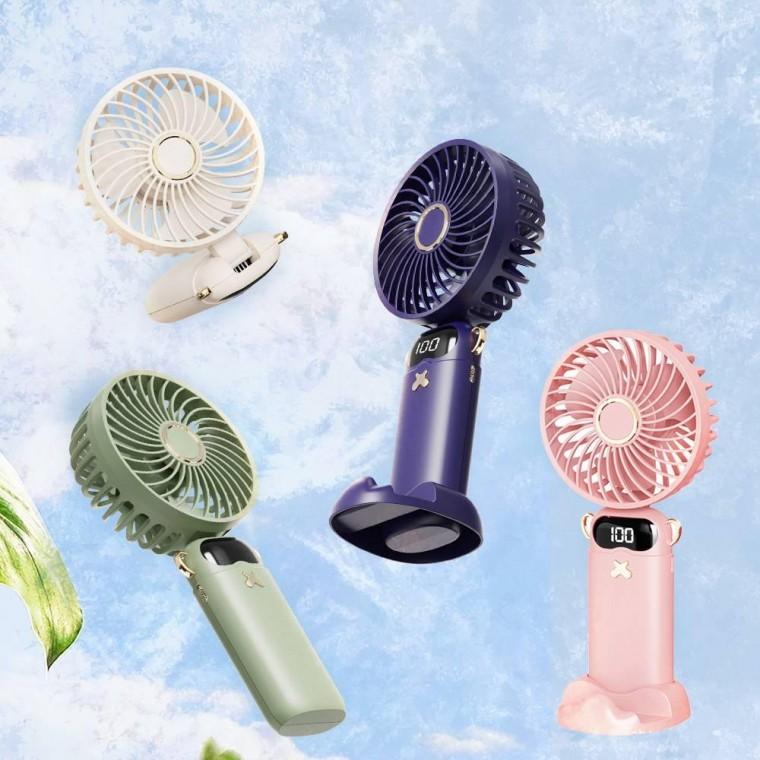 LED목걸이핸디선풍기 휴대용 손풍기 손선풍기 6단조절