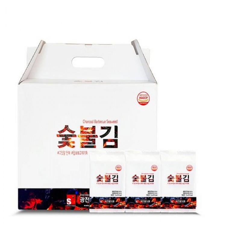 도시락32봉 숯불김 간편식 숯불김 도시락김 바다의맛 해조류 수산물 식품