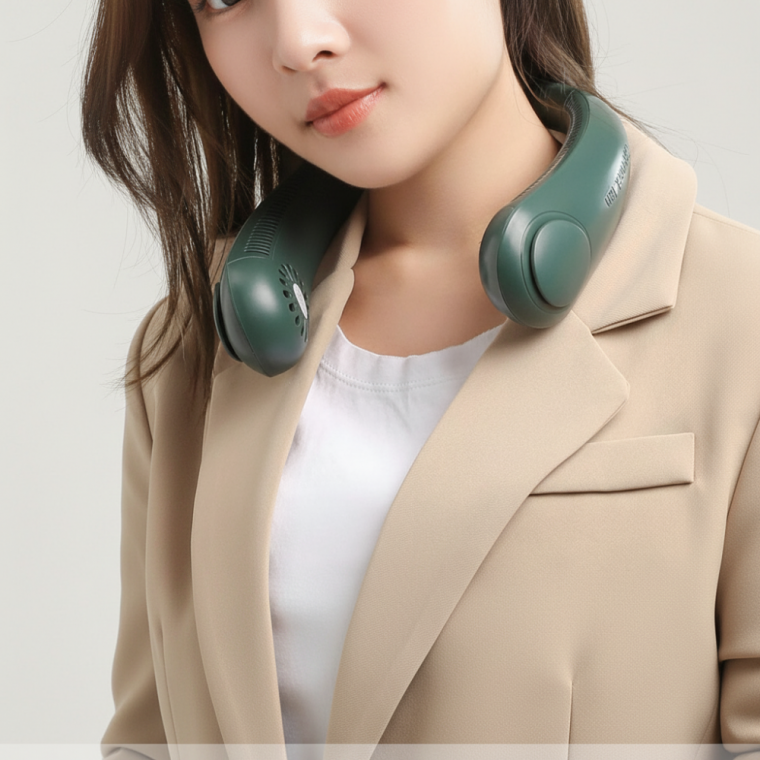 핸즈프리 휴대용 선풍기 무선 목걸이형 넥풍기 A206