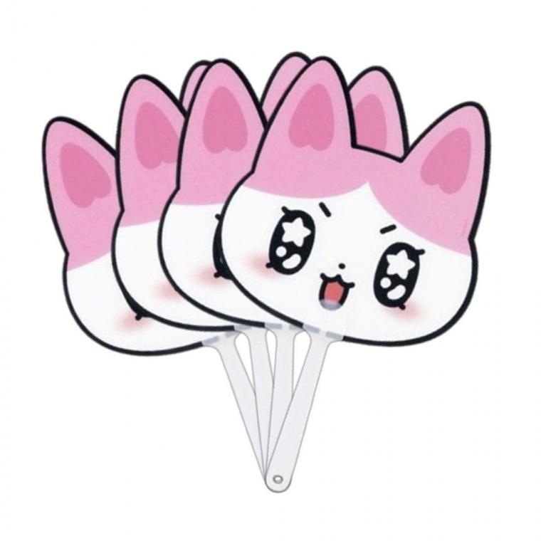 골골즈 귀여운 PP 부채 4P 여름 손부채 단체 선물 학원 썸머 휴대용