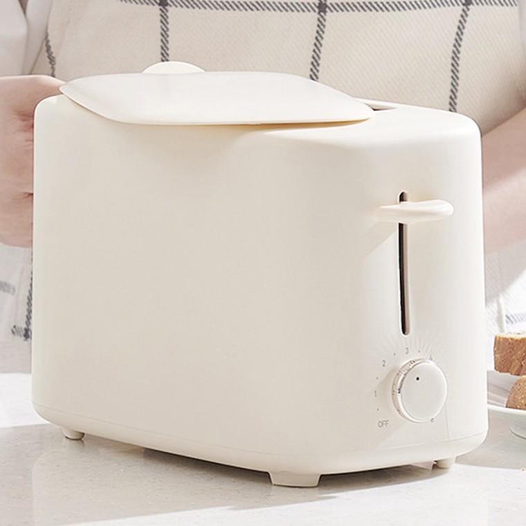 3cm 넓은 투입구 2개 슬롯 6단계 굽기 조절 토스터기 750W 베이지
