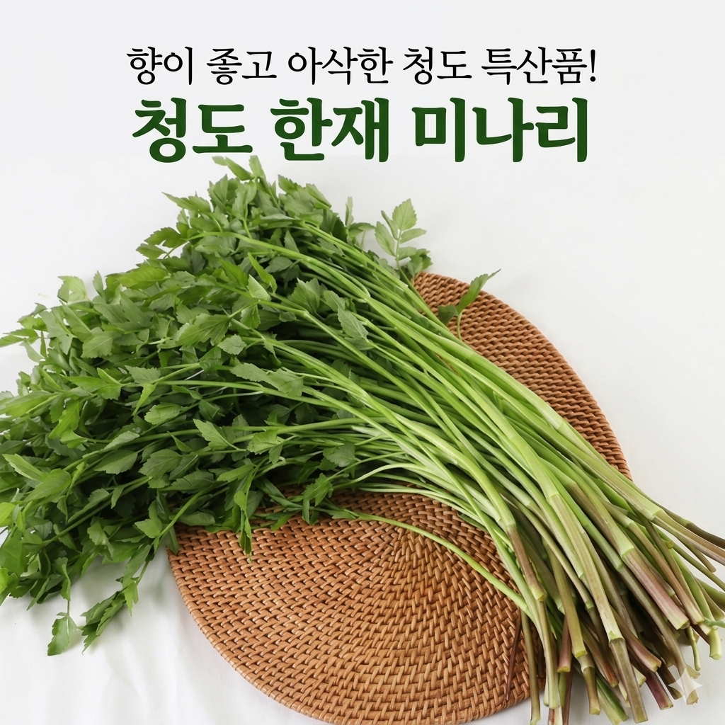 국내산 청도 미나리 신선한 미나리 향긋한 미나리 건강 미나리 200g
