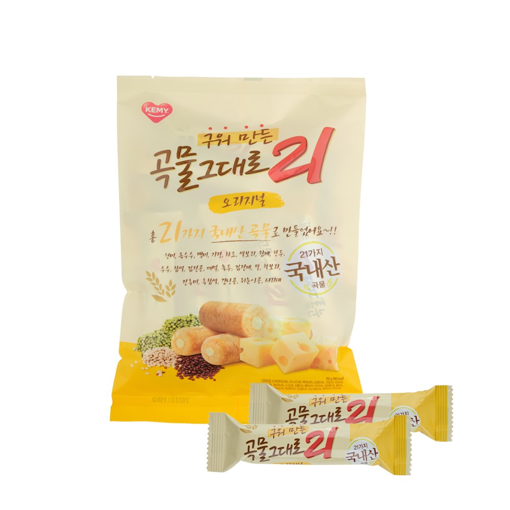 [곡물그대로21] 크리스피롤 오리지널/초코/인절미 150g
