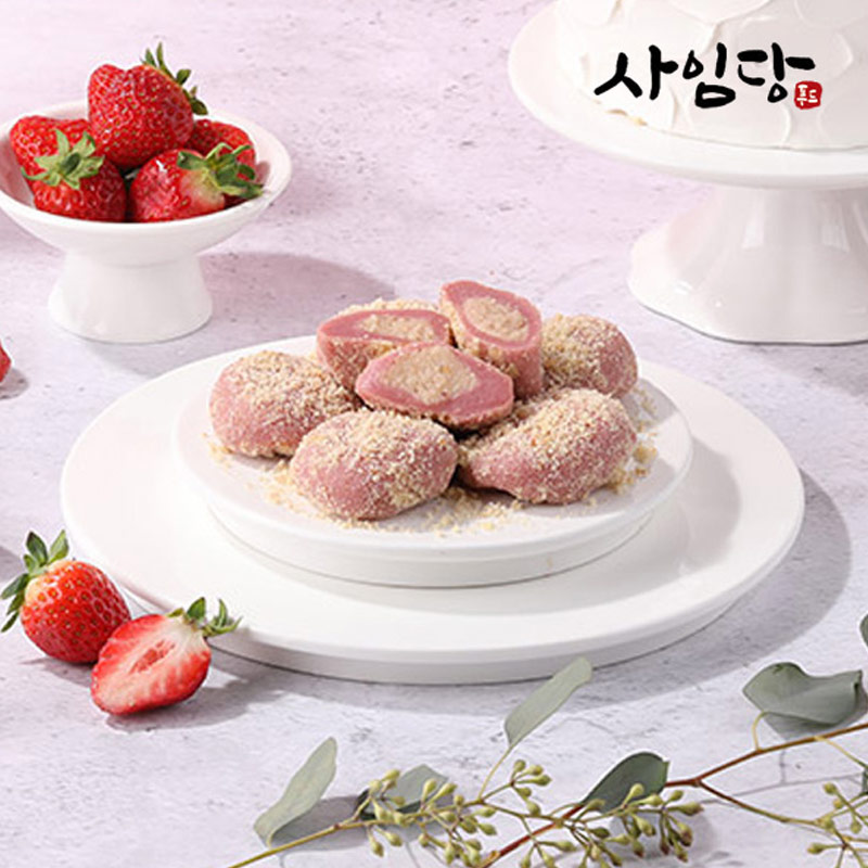 [사임당] 딸기 생크림케익 찹쌀떡 240g(40g x 6개)