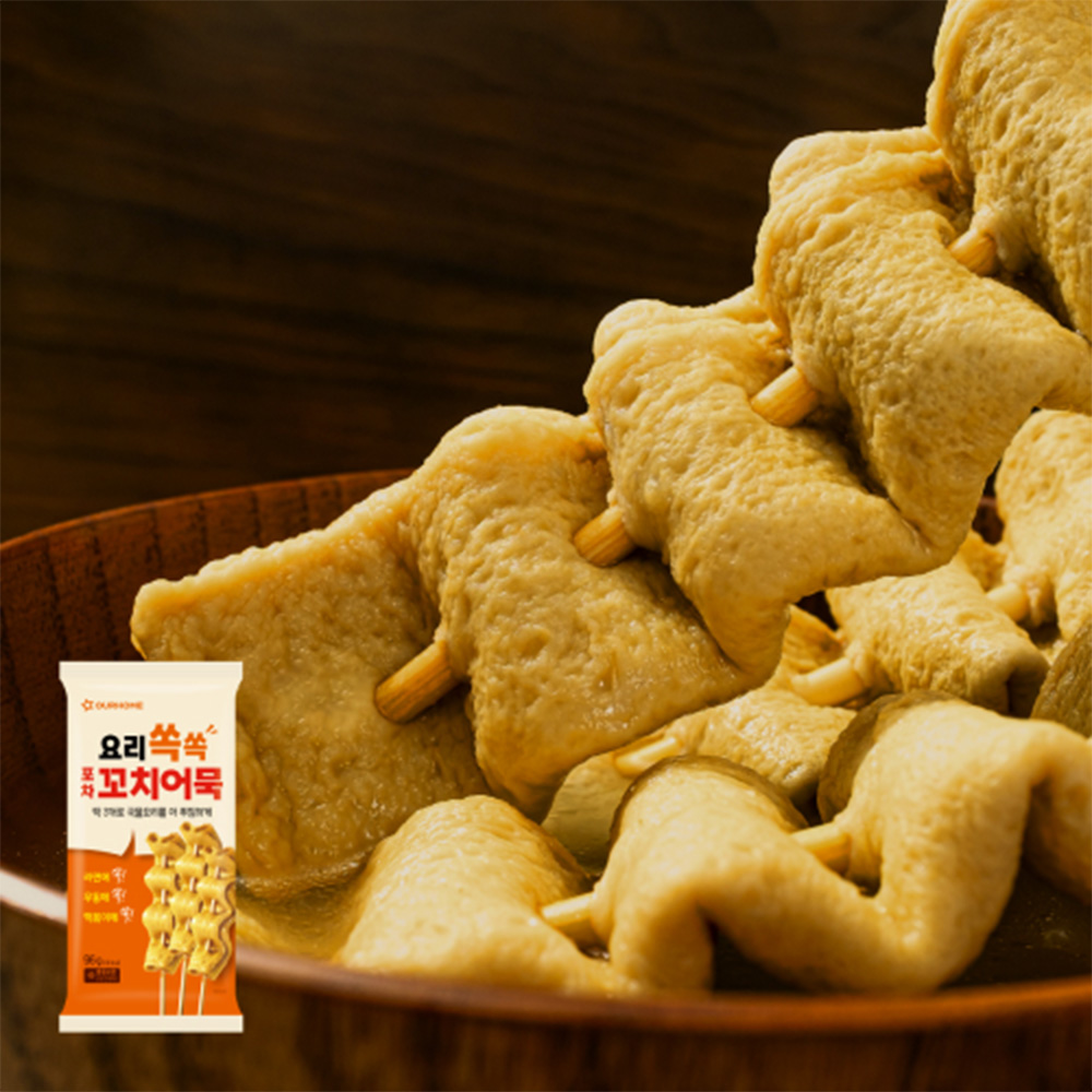 아워홈 요리쏙쏙 포차 꼬치어묵 96g(3꼬치) x 2팩