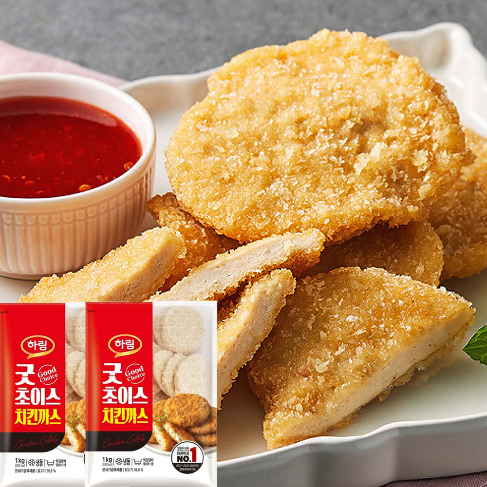 [하림] 굿초이스 치킨까스 1000g x 2팩