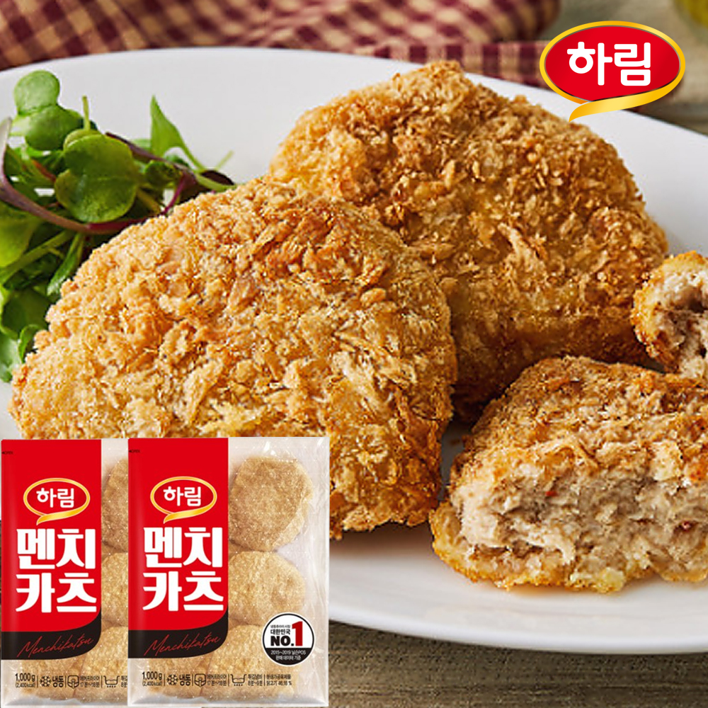 [하림] 멘치카츠 1000g x 2팩