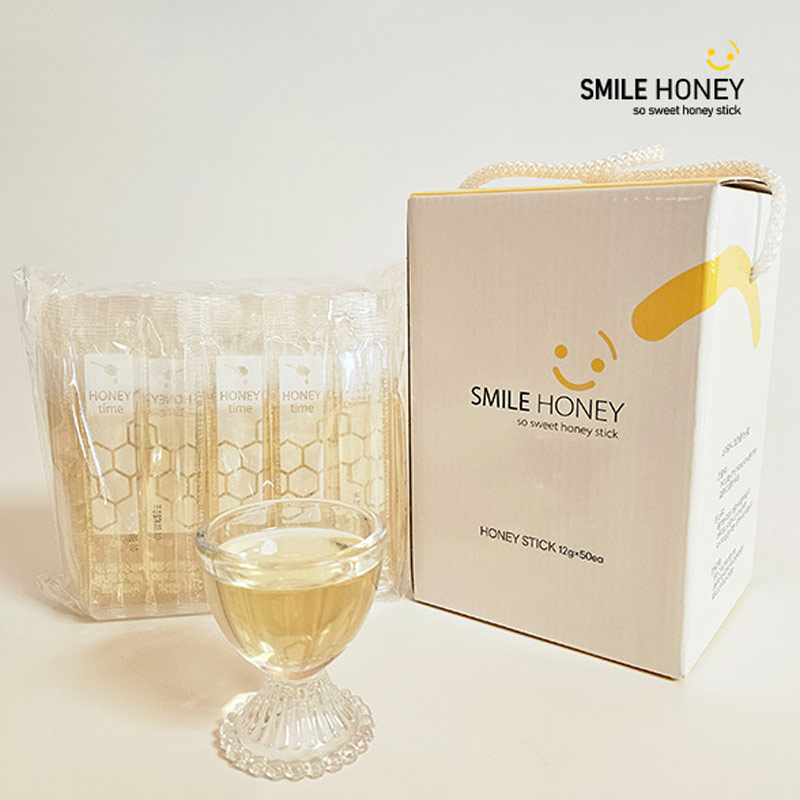 ★건강 꿀타민★ [스마일벌꿀] 국내산 꿀스틱세트 (12g x 50개/사양벌꿀) 외