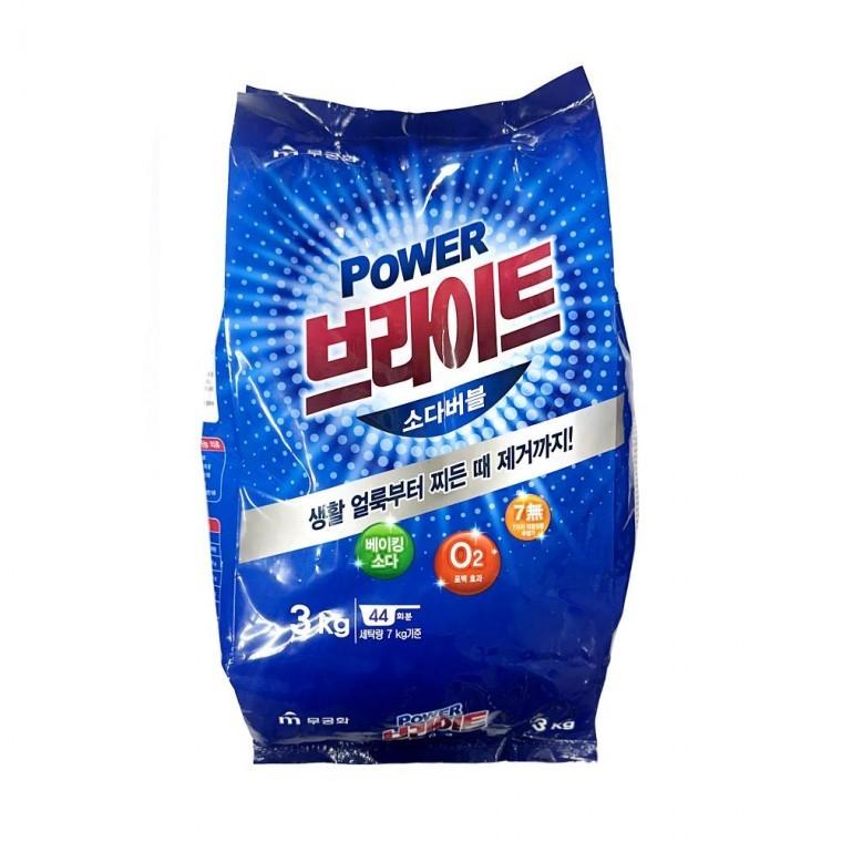 무궁화 브라이트 파우더 분말세제 3kg - D 세탁세제 가루세제 빨래세제
