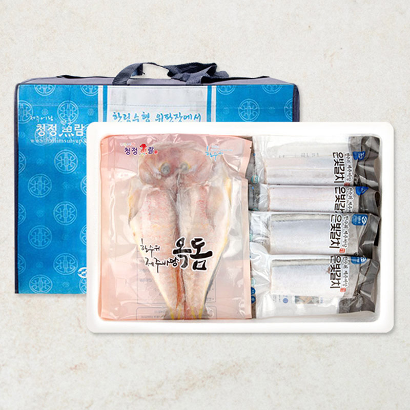 ★가정의달특가★ [애월농수산] 제주 한림수협 생선 선물세트 4호(갈치 300g x 3팩+옥돔 180g x 3팩)