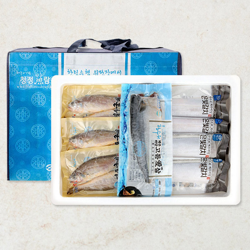 ★가정의달특가★ [애월농수산] 제주 한림수협 생선 선물세트 3호(갈치 300g x 2팩+굴비 700g(10미) x 1팩+고등어 120g x 5팩) 외