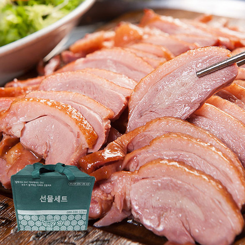 ★가정의달 미리준비★ [새담] 흑마늘 오리훈제 슬라이스 선물세트 200g x 8팩(소스증정) 외