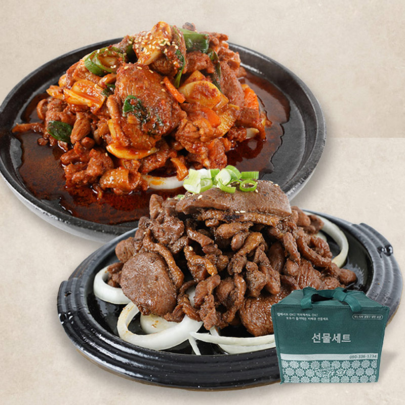 ★가정의달 미리준비★ [새담] 흑마늘 오리양념 선물세트(주물럭4팩+불고기4팩/팩당200g) 외