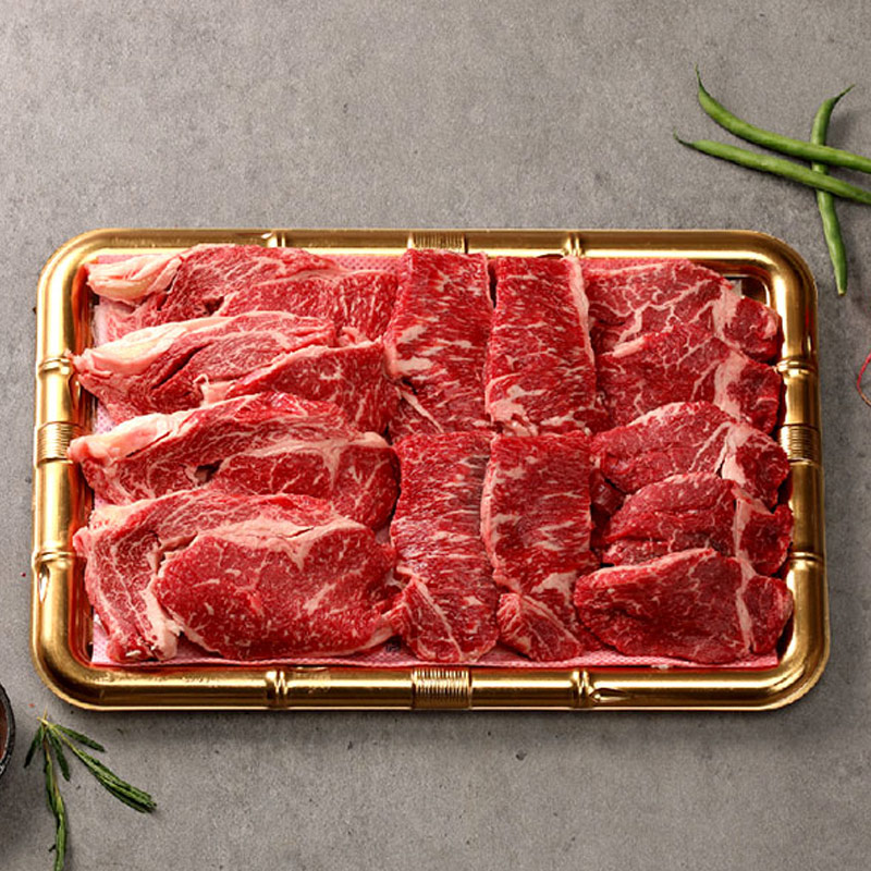 ★가정의달 미리준비★ [늘조은하누] 한우 1등급 냉장 채반구이세트 1kg(등심500g+채끝300g+안심200g)