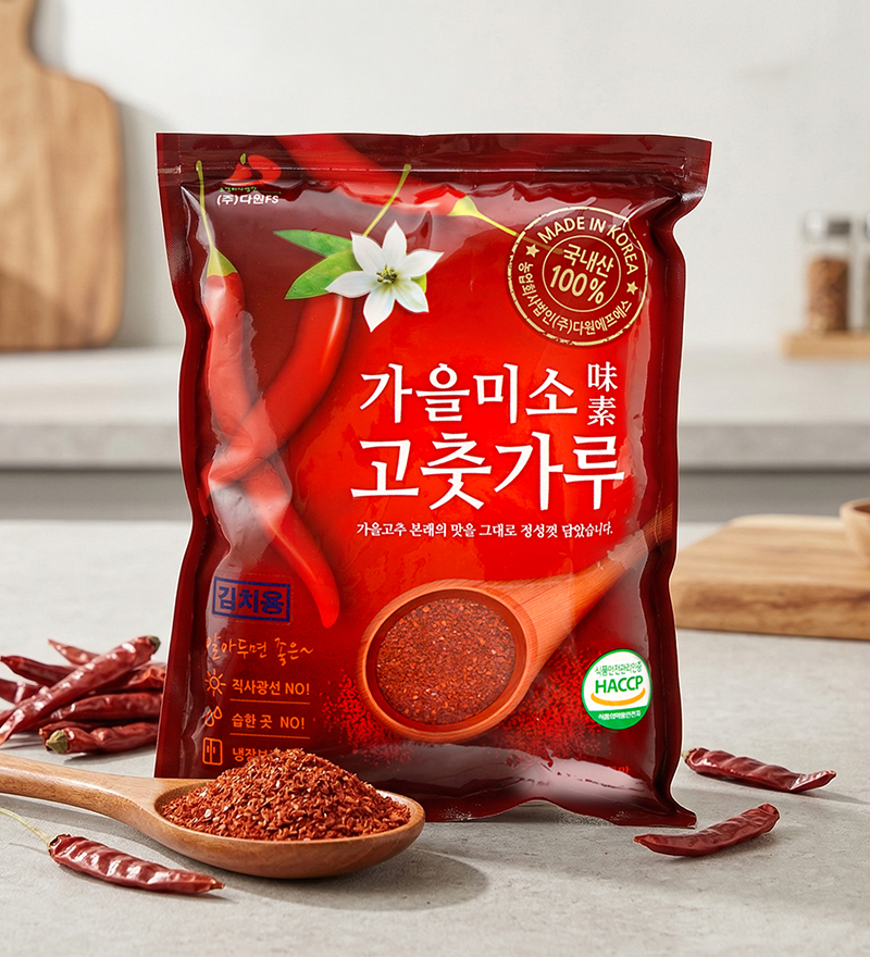 [가을미소] 100%국내산 고춧가루(김치용 /조미용_보통맛) 1kg 외