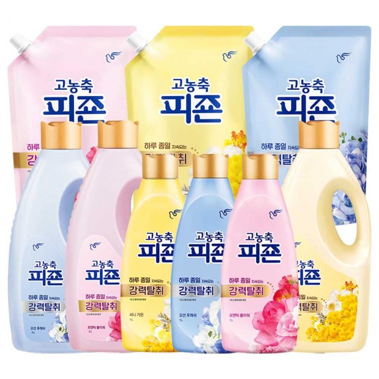 피죤 고농축 섬유유연제 용기 리필 1L 2L 1.6L 써니가든 로맨틱플라워 오션후레쉬