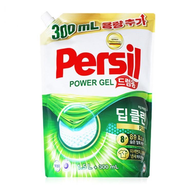 퍼실 파워젤 드럼 리필 1.5L+300ml 퍼실 세탁세제 리필형 퍼실 액체 세탁세제 드럼전용 퍼실 세탁세제 강력세척 퍼실 세탁세제 찌든때케어 대용량 퍼실 액상 세탁세제 향기좋은 퍼실 세탁세제