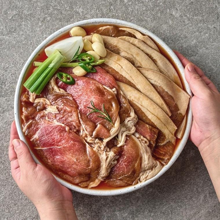 돼지 제주 흑돼지 왕구이 불고기 흑돼지 양념 갈비 고기