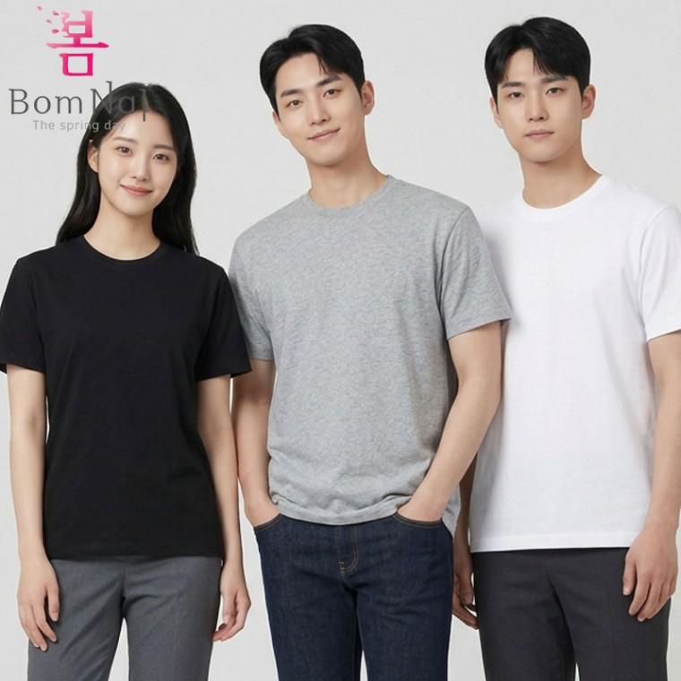 봄날앤 무지 반팔 티셔츠 도매 16수 20수 30수 면100% 대량구매 단체티 굿즈티 단체티