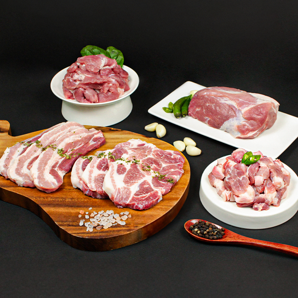 [HM] 프리미엄 보성녹돈 삼겹살/목살 500g/1kg (구이용,바베큐용)