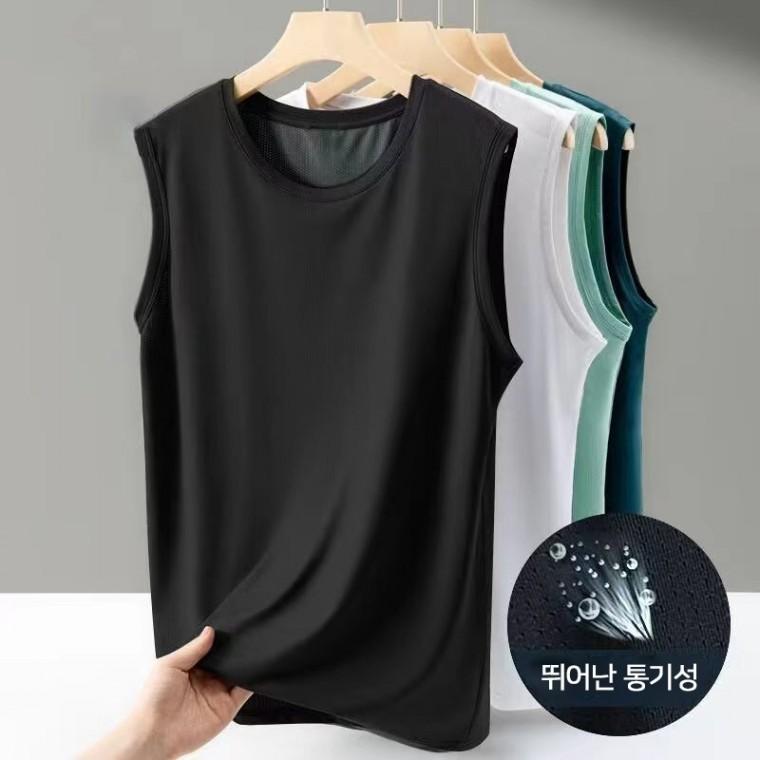 쿨나시 민소매나시 쿨링 메쉬 민소매 남성 여름 시원한나시 기능성 나시 KK906
