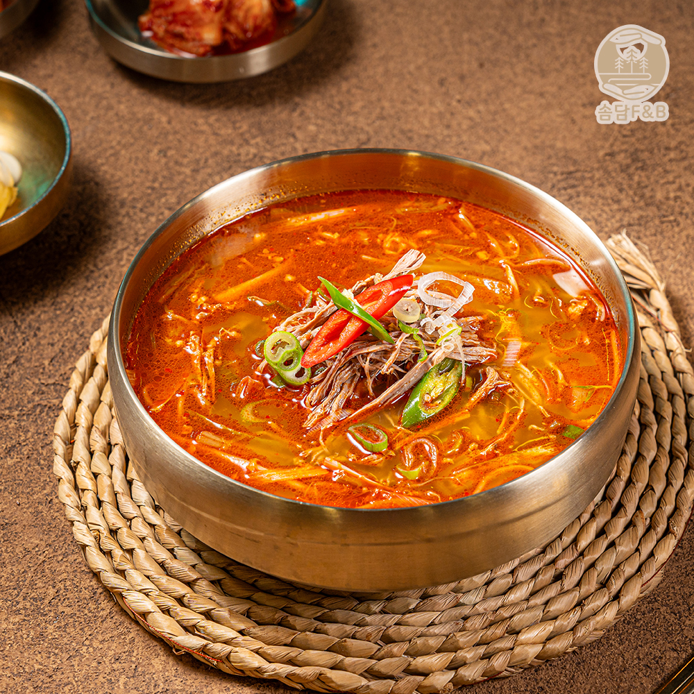 [솜이담이] 매콤 담백 진한 육개장 600g 2팩~5팩